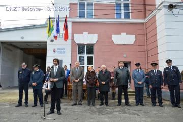 Odovzdávanie hasičského vozidla Odovzdávanie hasičského vozidla